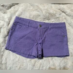 Women’s Purple Casual Jean Shorts - Classic Five-Pocket Style